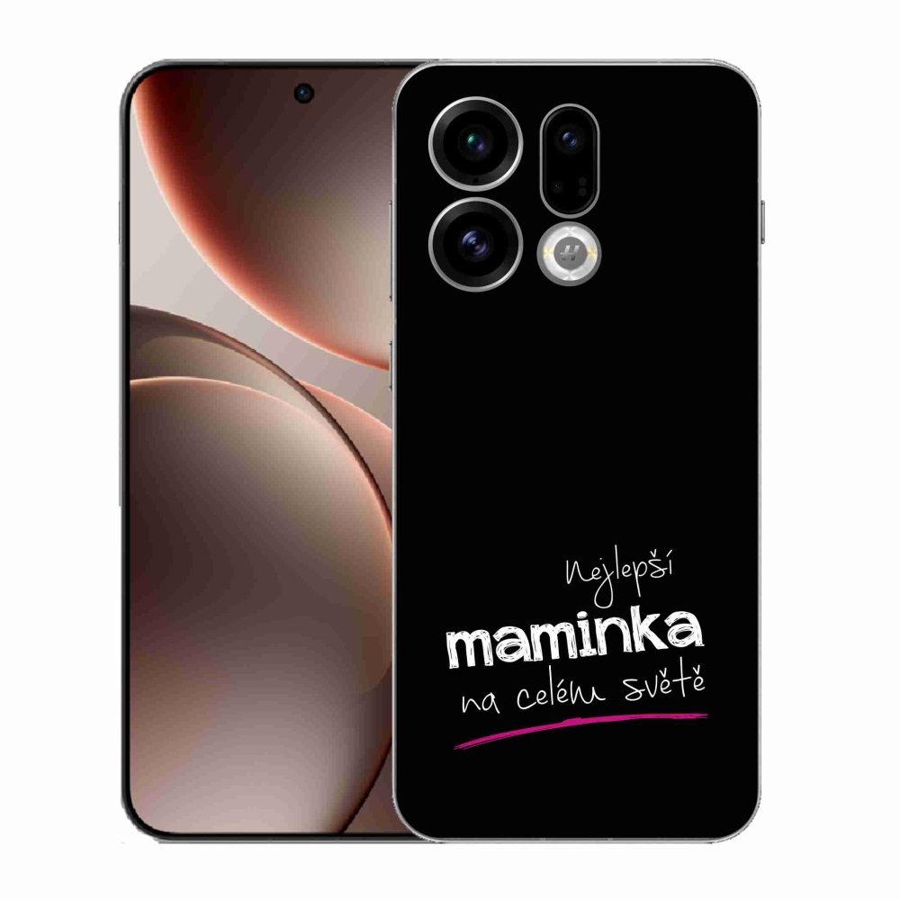 Gél borító mmCase az Oppo Find X9-en - A legjobb anya 4 fekete háttérrel