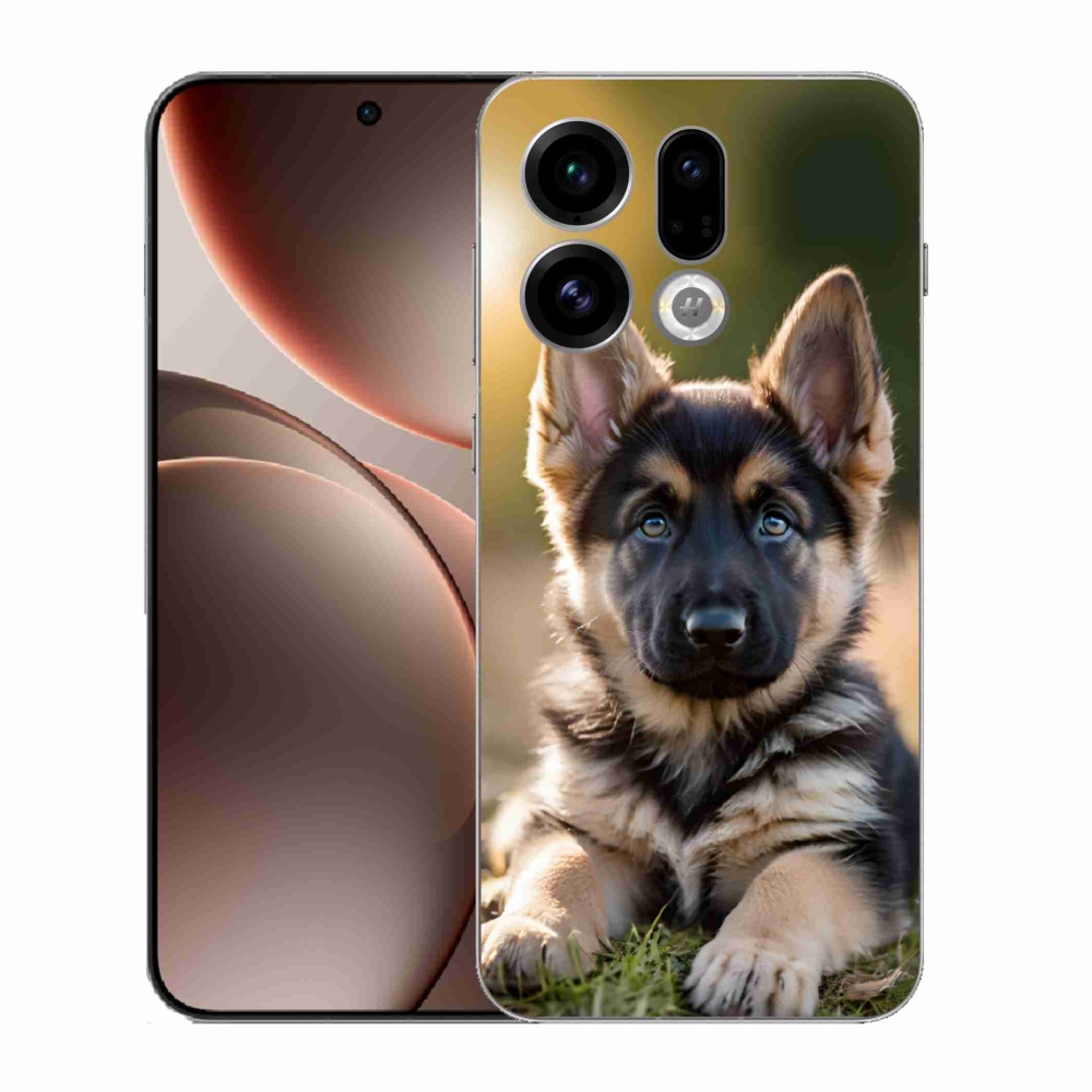 Gél borítás mmCase az Oppo Find X9-hez - Német juhászkutya a vadonban