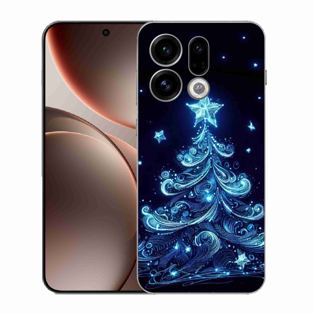 Gél borítás mmCase az Oppo Find X9-hez - neon karácsonyfa 4