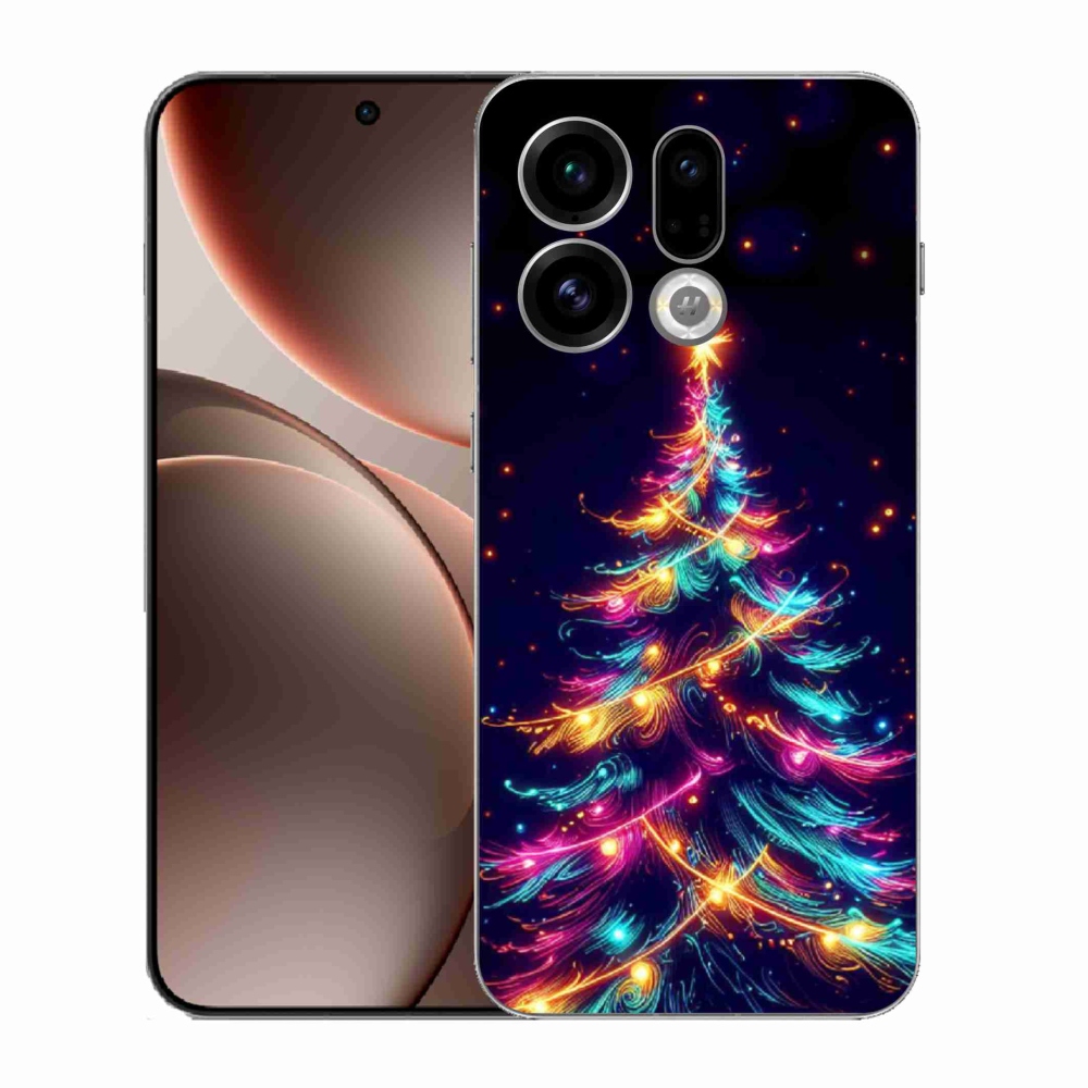 Gél borítás mmCase az Oppo Find X9 számára - neon karácsonyfa