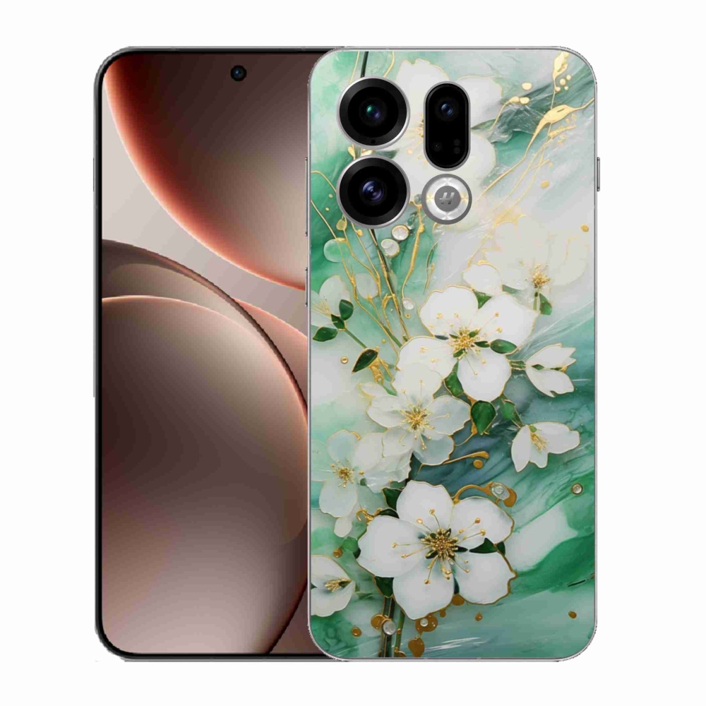 Gél borító mmCase az Oppo Find X9-hez - finom virágok