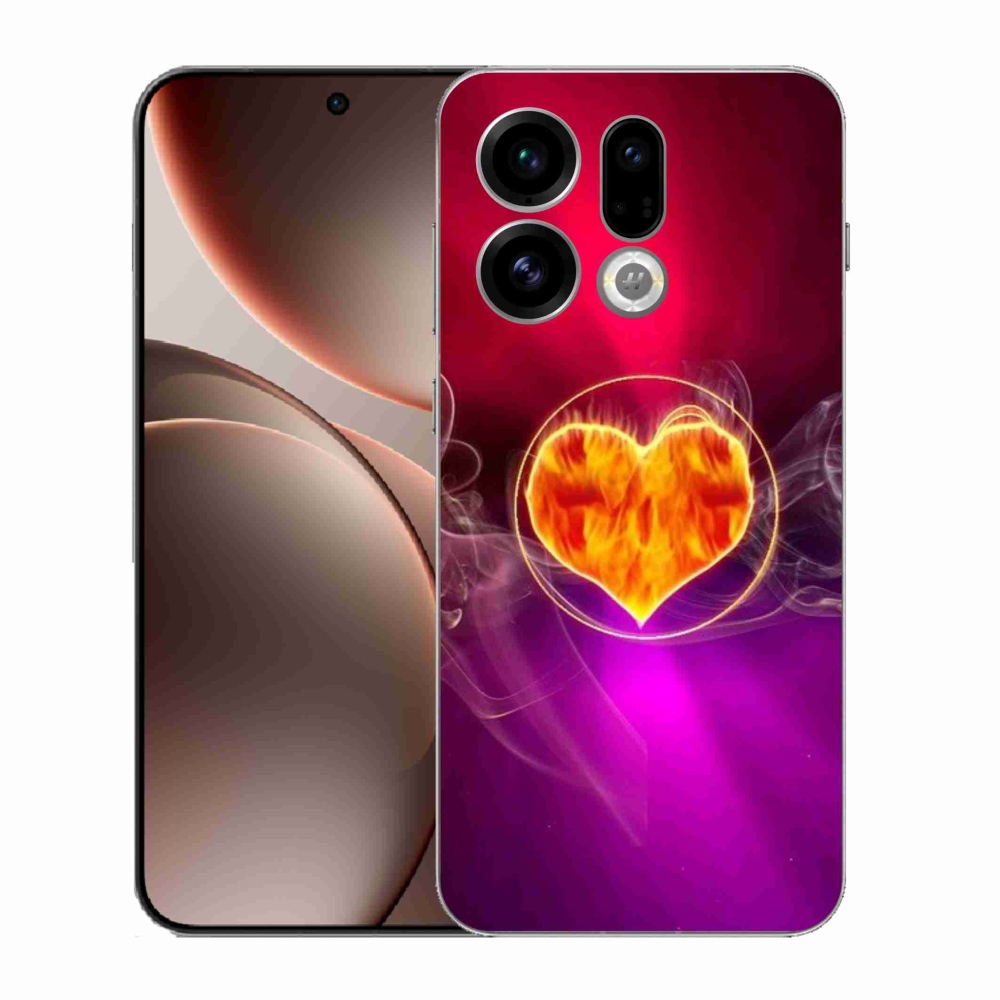 Gél borítás mmCase az Oppo Find X9-hez - Tűz szíve