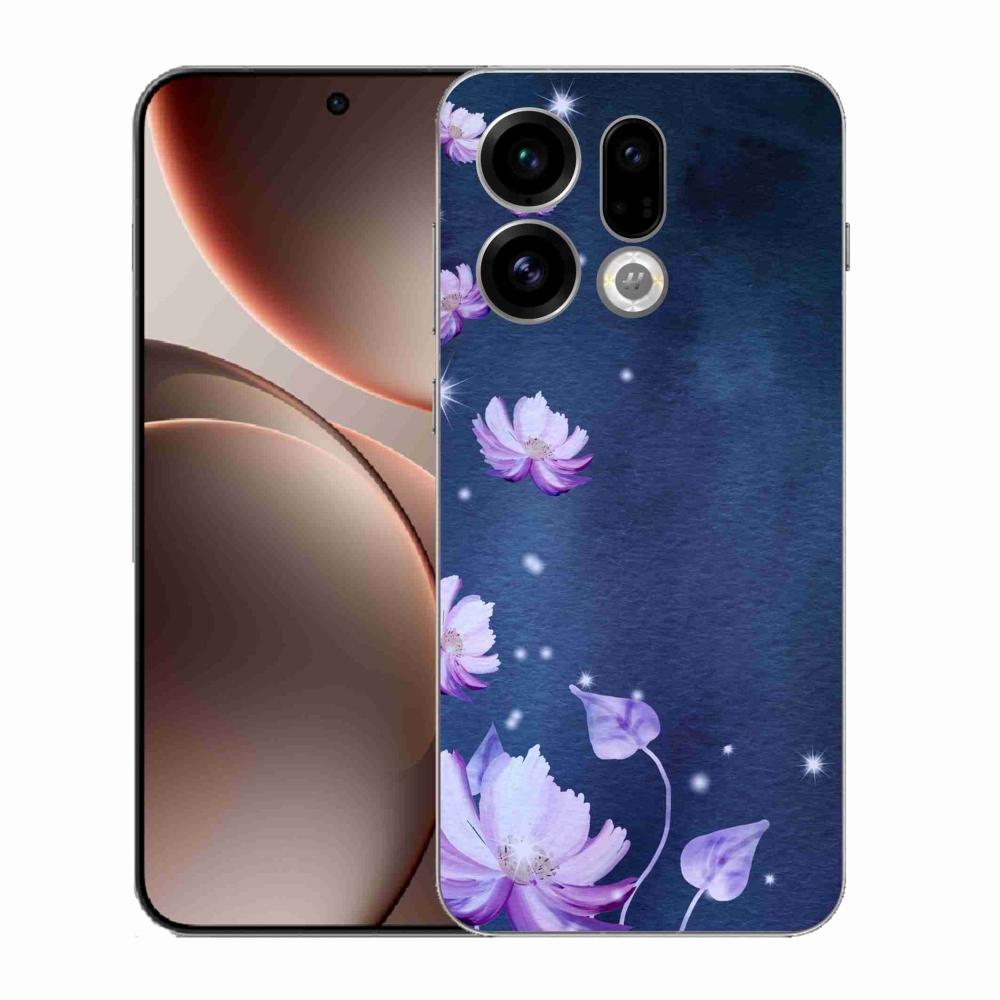 Gél borító mmCase az Oppo Find X9 számára - hulló virágok