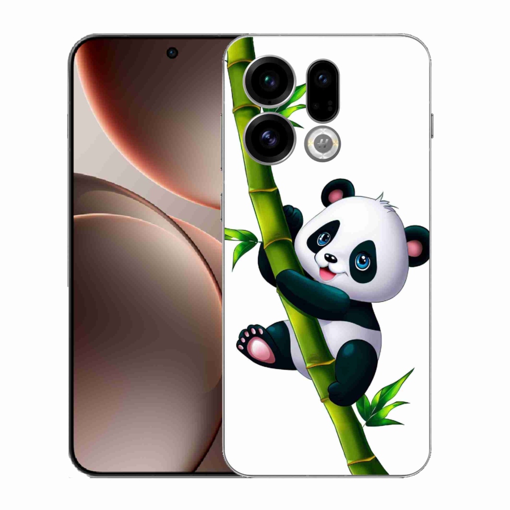 Gél borítás mmCase az Oppo Find X9-hez - panda a bambuszon
