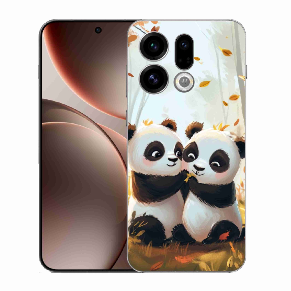 Gél borító mmCase az Oppo Find X9-hez - pandák