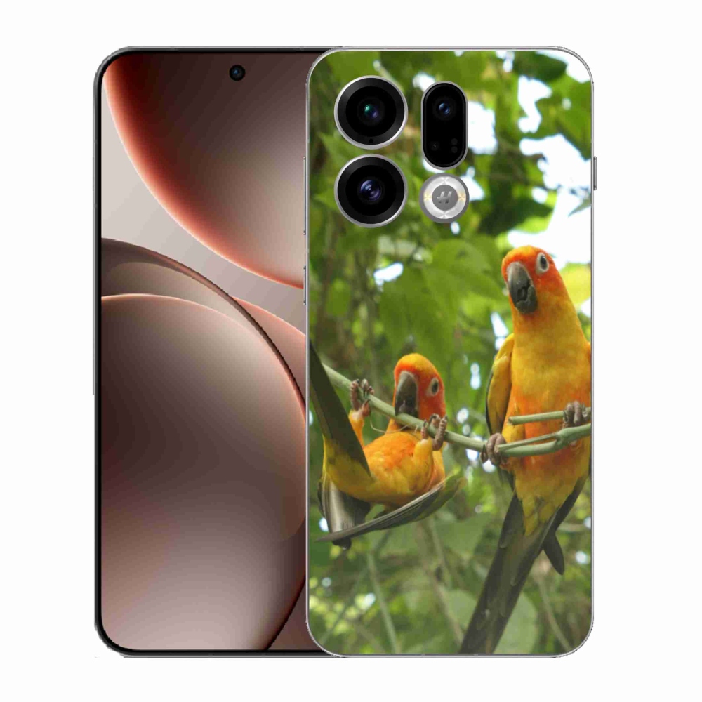 Gél borítás mmCase az Oppo Find X9-hez - papagájok aratingy
