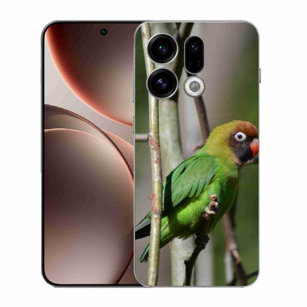 Gél borítás mmCase az Oppo Find X9-hez - papagáj agapornis