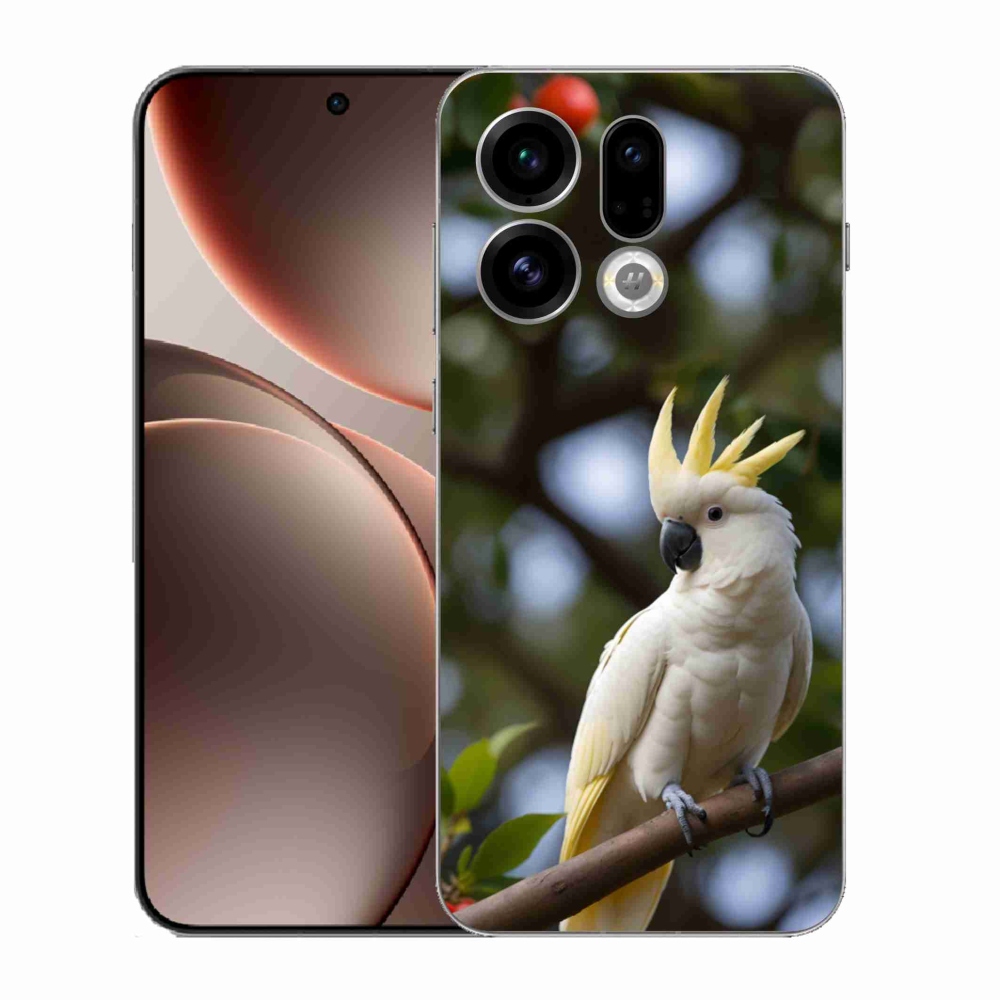 Gél borítás mmCase az Oppo Find X9-hez - papagáj kakadu 3