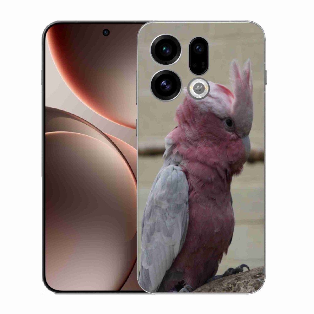 Gél borítás mmCase az Oppo Find X9 készülékhez - papagáj kakadu rózsaszínű