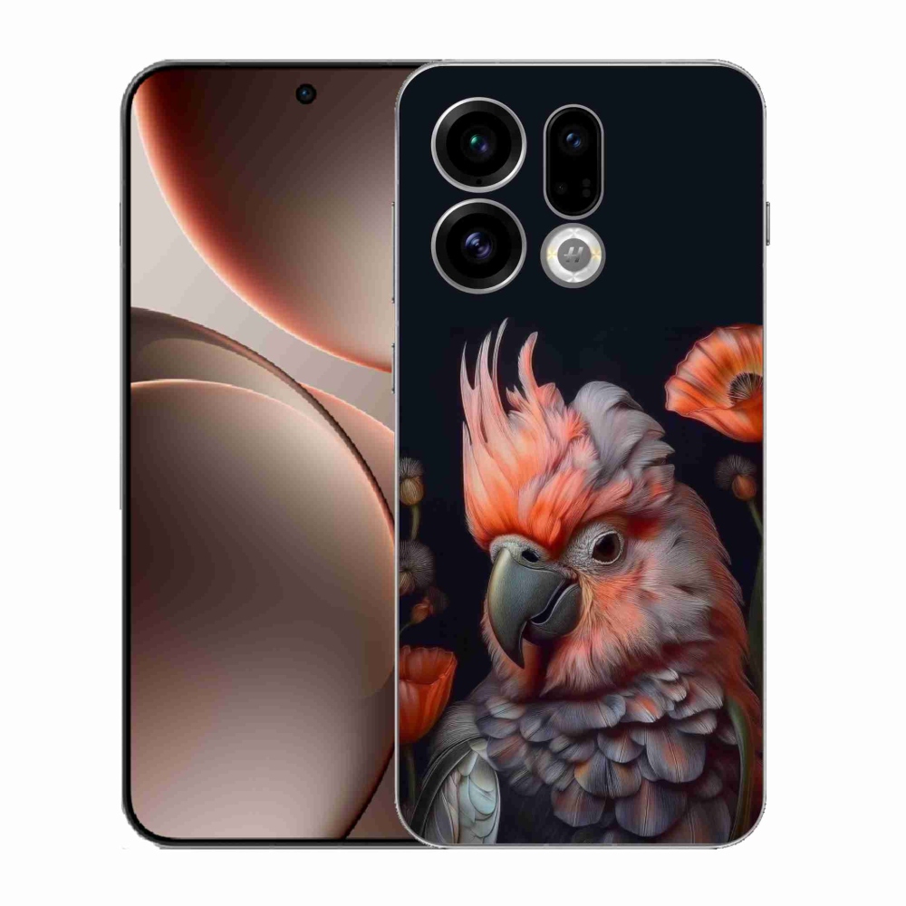 Gél borító mmCase az Oppo Find X9-hez - papagáj kakadu színekben