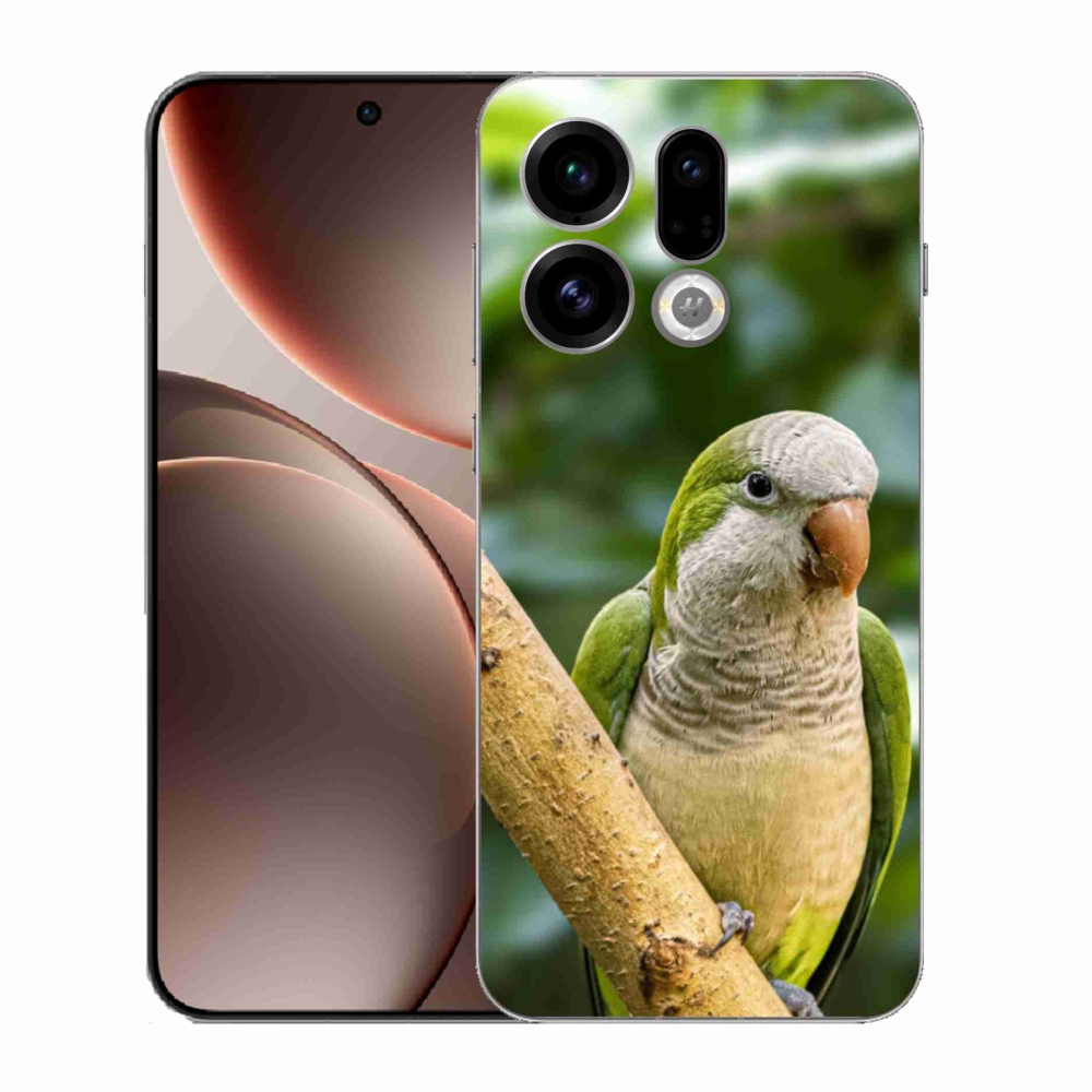 Zselés borítás mmCase az Oppo Find X9 készülékhez - papagáj