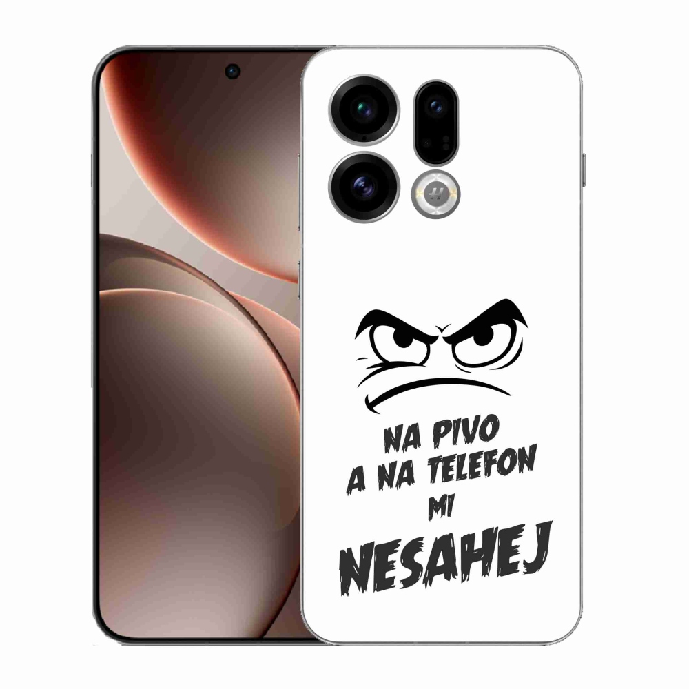 Gél borítás mmCase az Oppo Find X9-hez - sör motívum 2 fehér háttér
