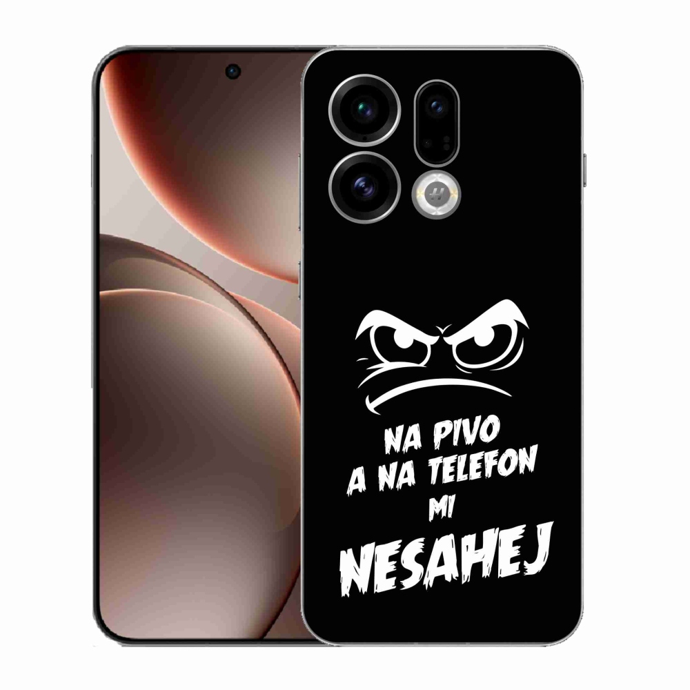 Gél borítás mmCase az Oppo Find X9-hez - sör motívum 2 fekete háttérrel