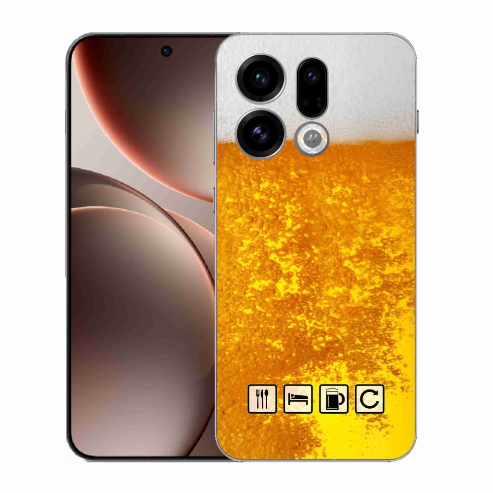 Gél borítás mmCase az Oppo Find X9 számára - sör motívum 3
