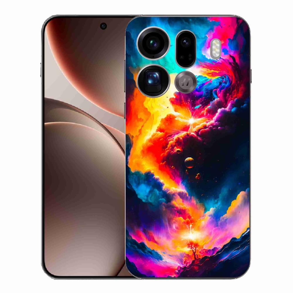 Zselés borítás mmCase az Oppo Find X9 Pro számára - absztrakt motívum