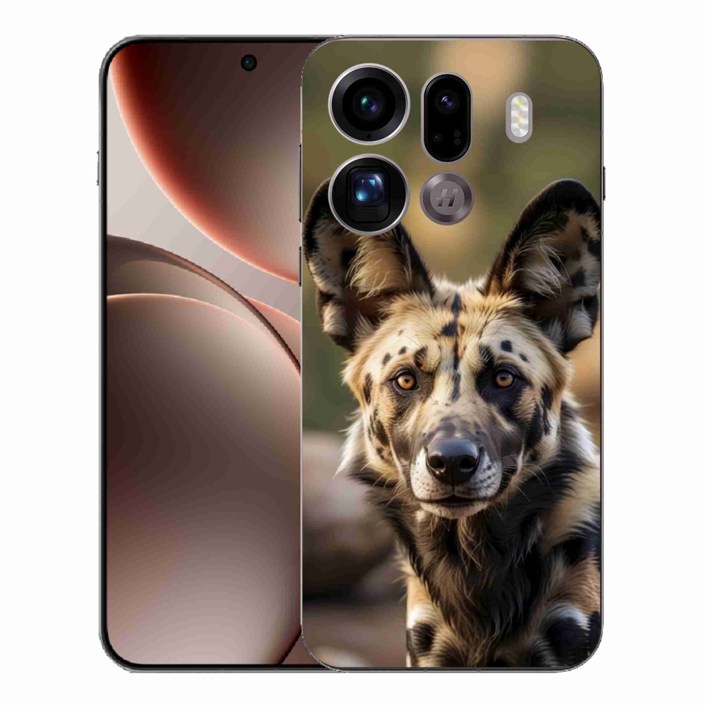 Gél borítás mmCase az Oppo Find X9 Pro számára - Afrikai vadkutya