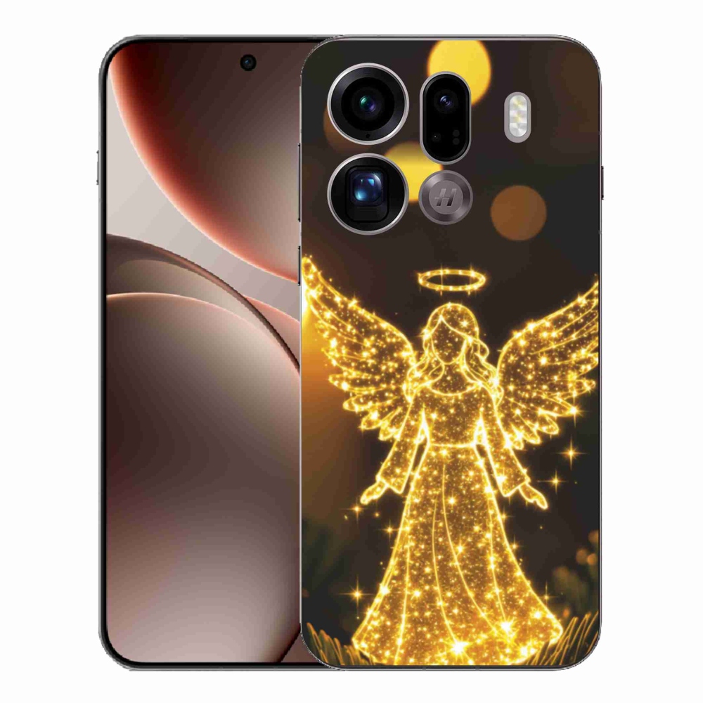 Zselés borítás mmCase az Oppo Find X9 Pro számára - angyal