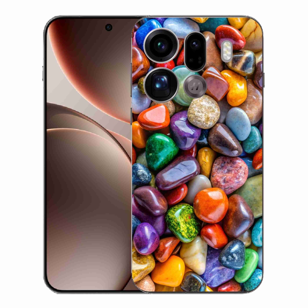 Gél borítás mmCase az Oppo Find X9 Pro készülékhez - színes strasszkövek