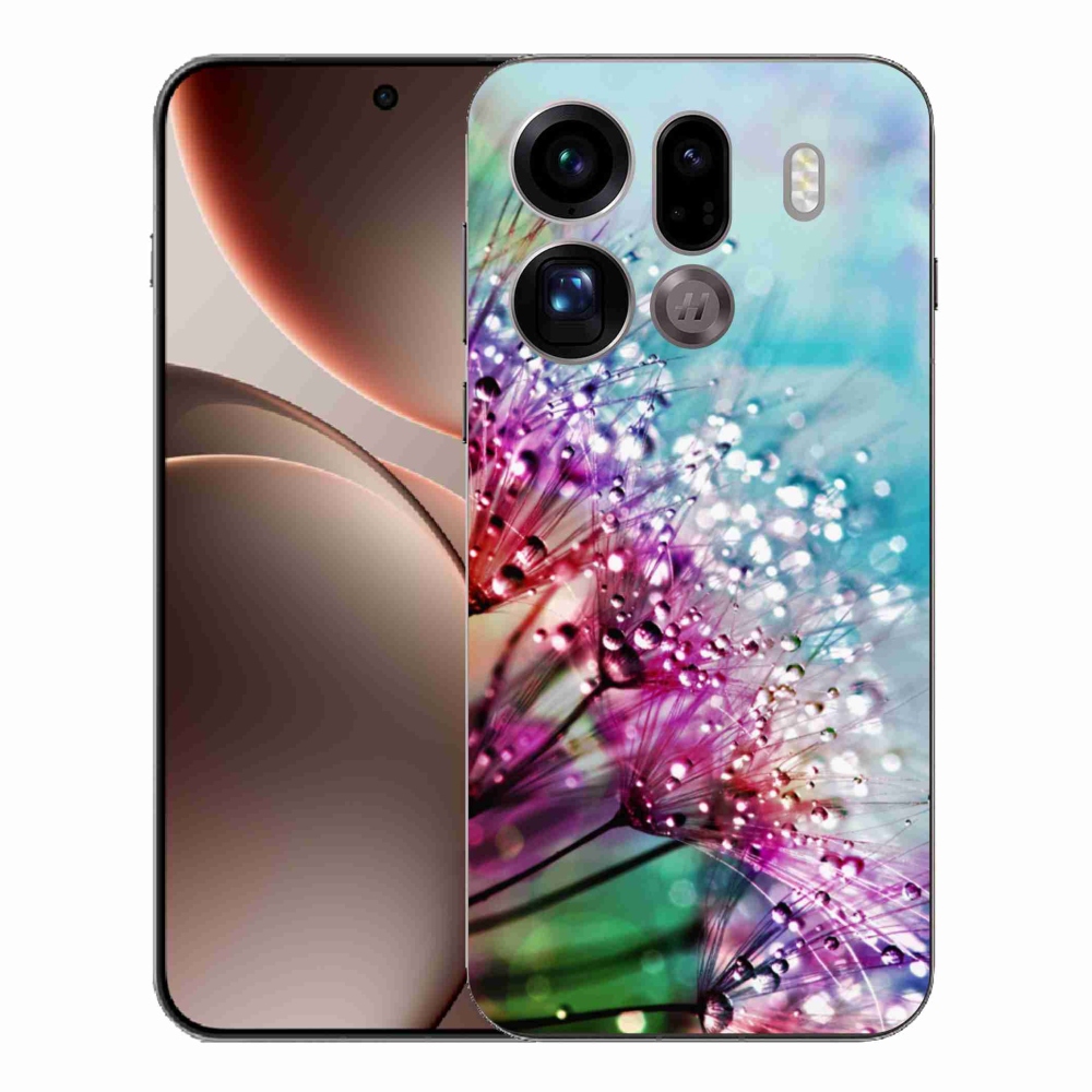 Gél borítás mmCase az Oppo Find X9 Pro számára - színes virágok