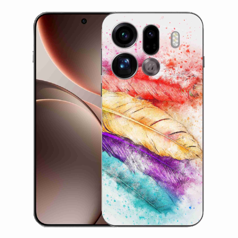Zselés borítás mmCase az Oppo Find X9 Pro számára - színes toll