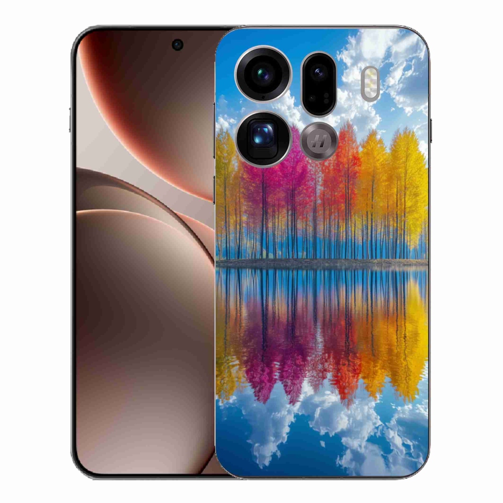 Gél borítás mmCase az Oppo Find X9 Pro számára - színes fák
