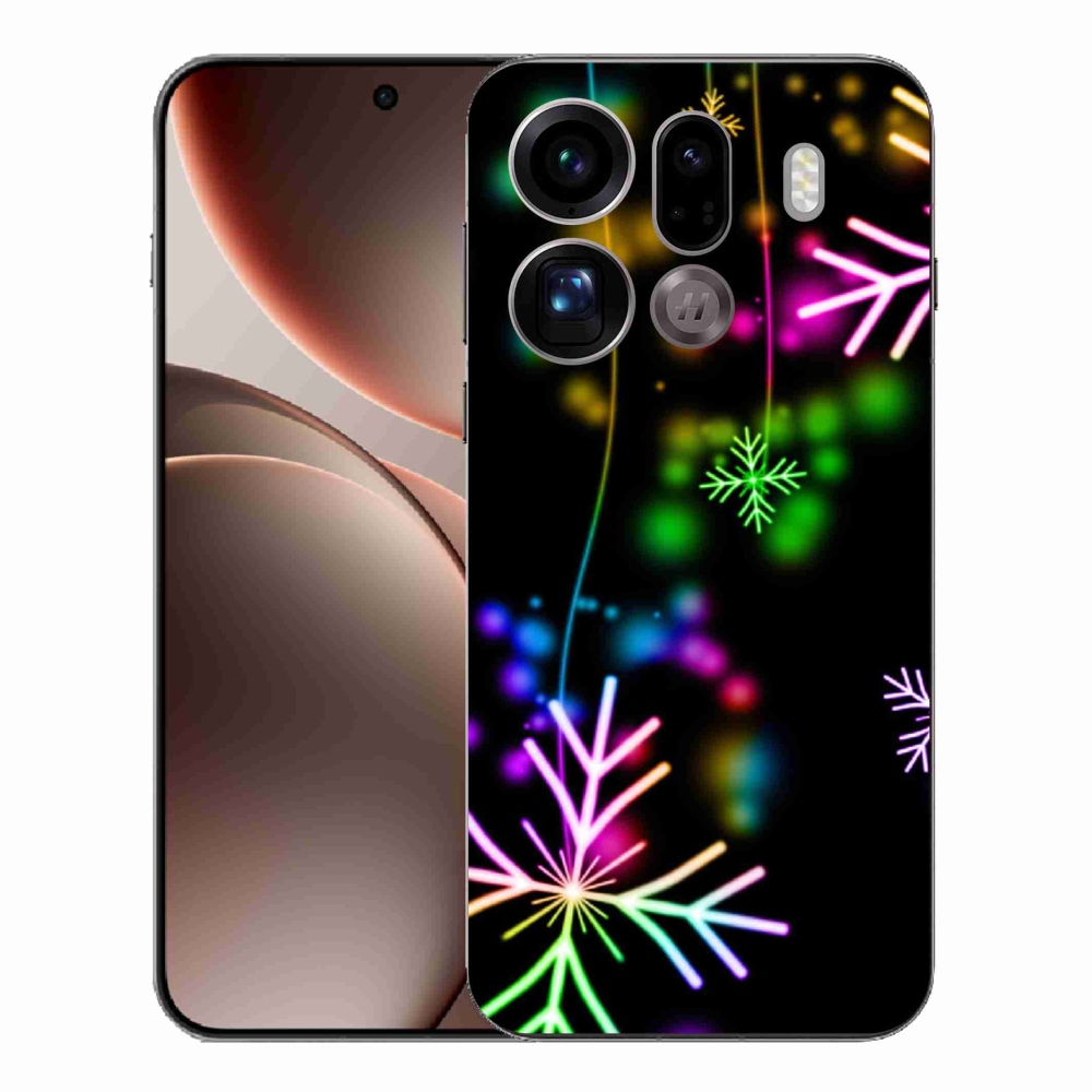 Gél borítás mmCase az Oppo Find X9 Pro számára - színes pelyhekkel
