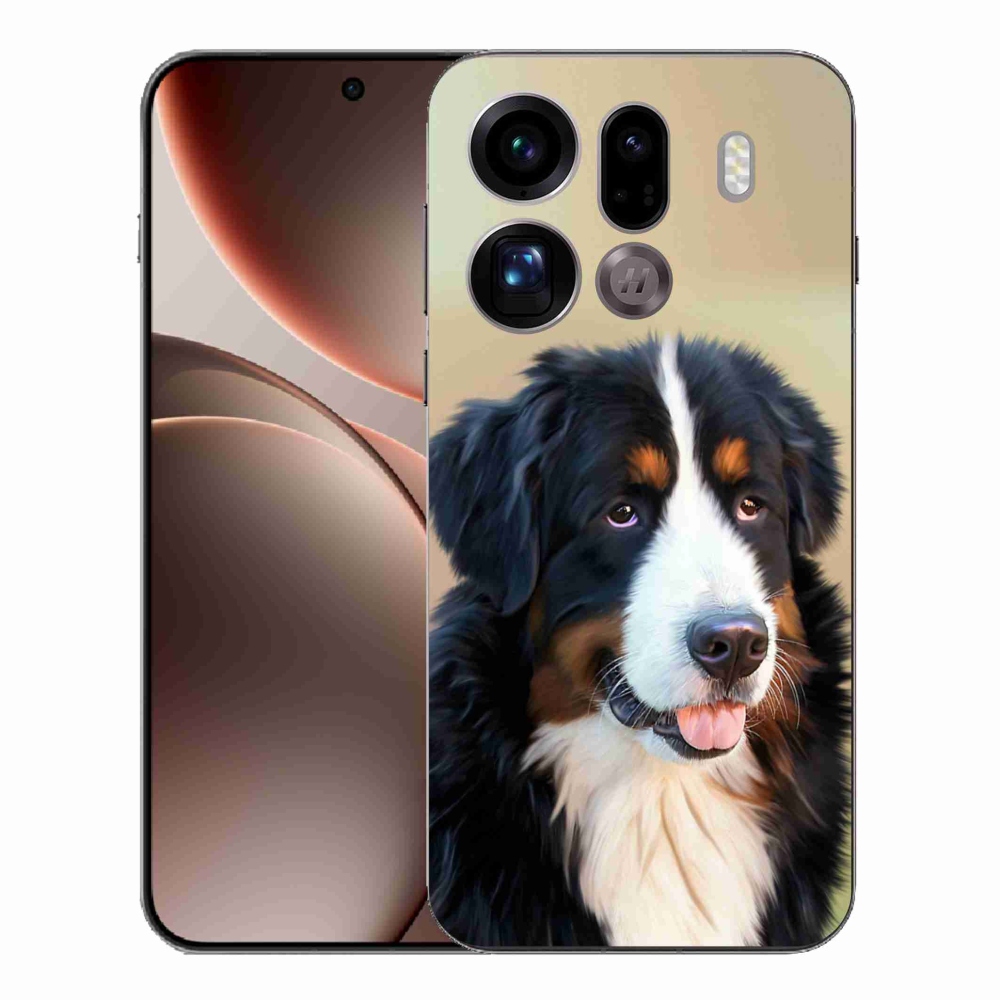 Gél borítás mmCase az Oppo Find X9 Pro számára - Berni hegyi kutya