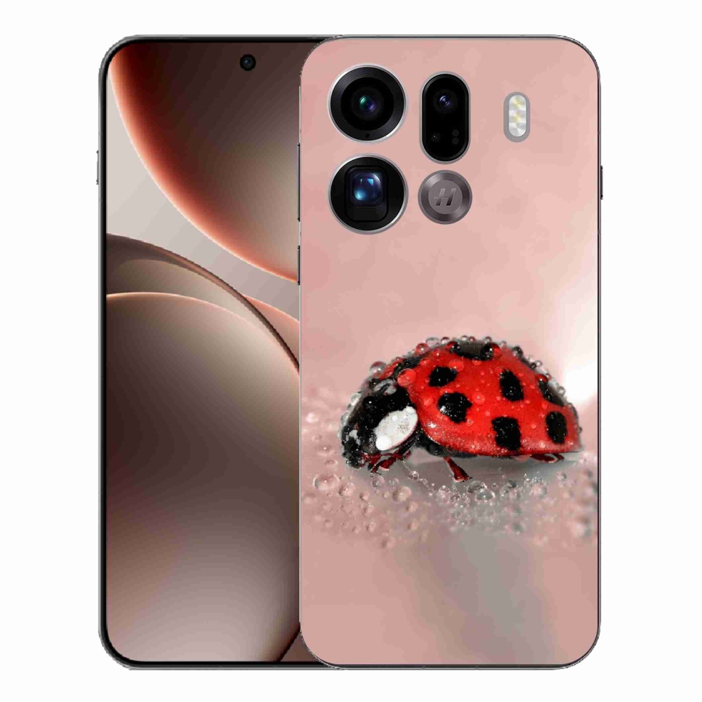 Gél borítás mmCase az Oppo Find X9 Pro számára - katicabogár