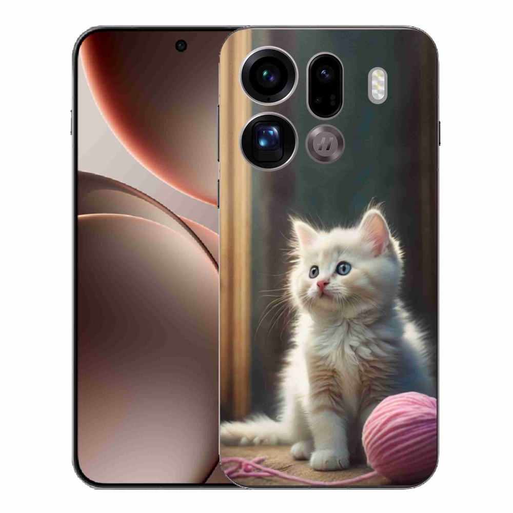 Gél borítás mmCase az Oppo Find X9 Pro számára - Fehér Babe 2