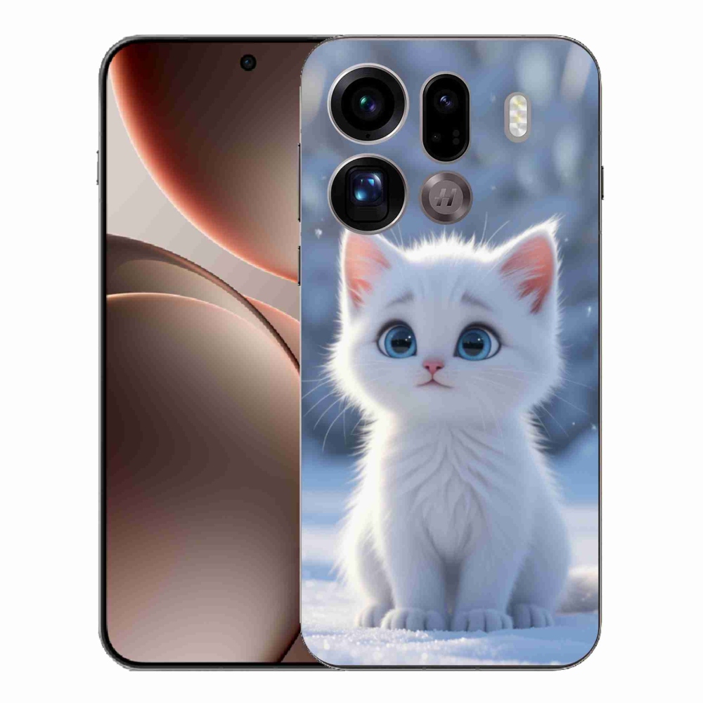 Gél borítás mmCase az Oppo Find X9 Pro számára - Fehér Babe 3