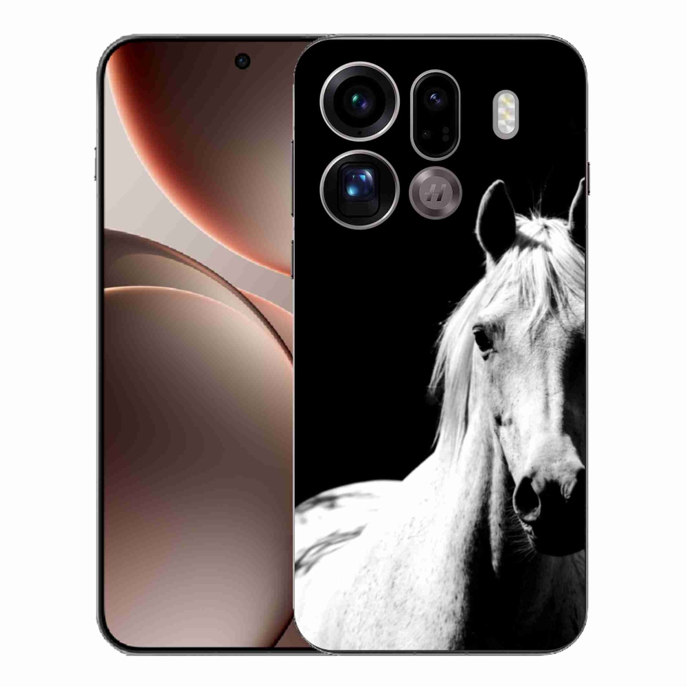 Zselés borítás mmCase Oppo Find X9 Pro - fehér ló 5