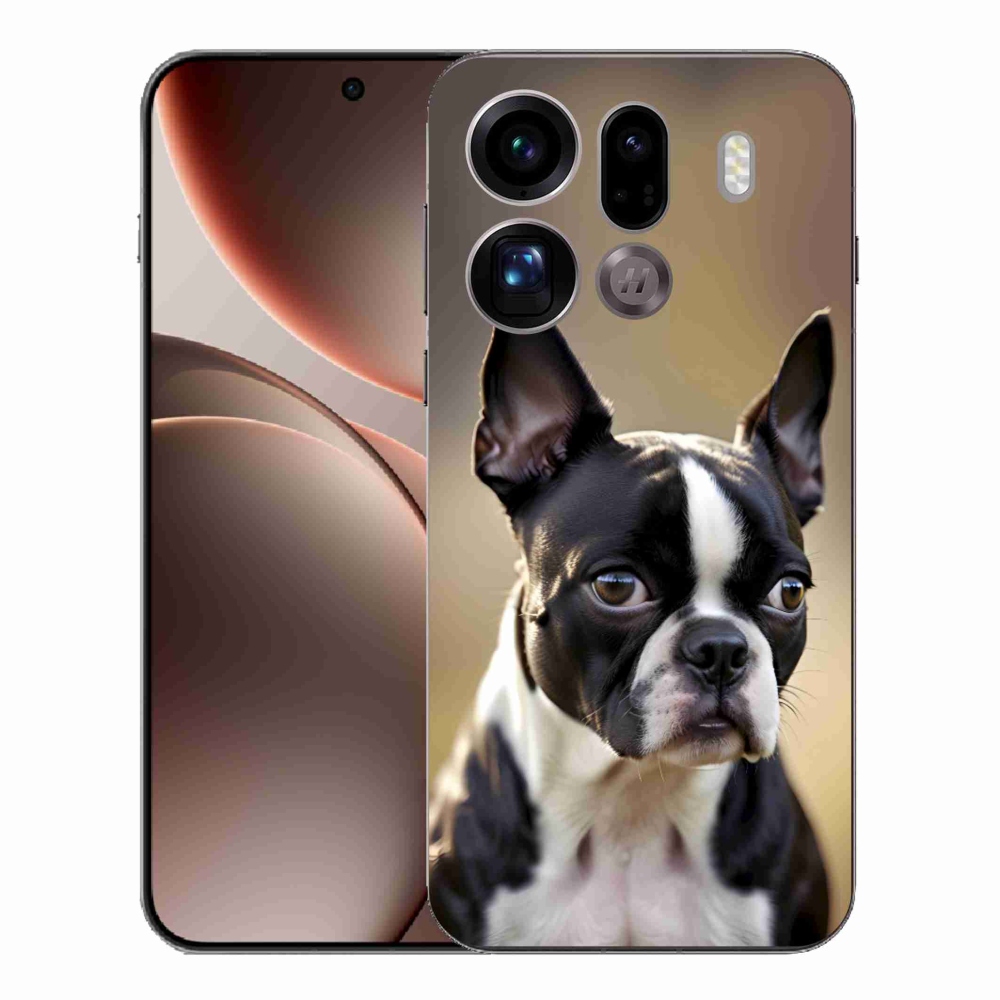 Gél borítás mmCase az Oppo Find X9 Pro készülékhez - Boston Terrier