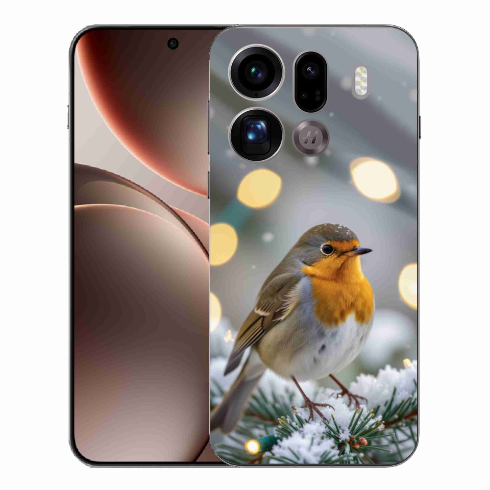 Gél borítás mmCase az Oppo Find X9 Pro számára - télen pirulva