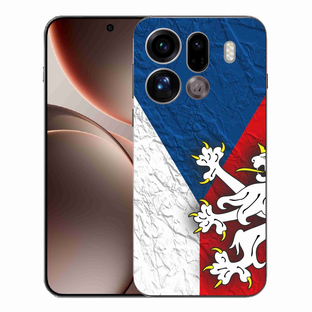 Gél borítás mmCase az Oppo Find X9 Pro számára - cseh zászló 1
