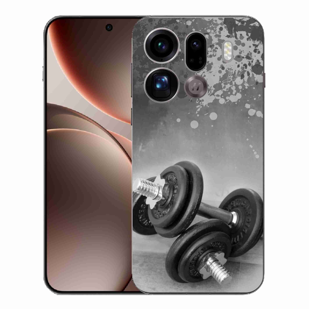 Gél borítás mmCase az Oppo Find X9 Pro számára - súlyzók 1