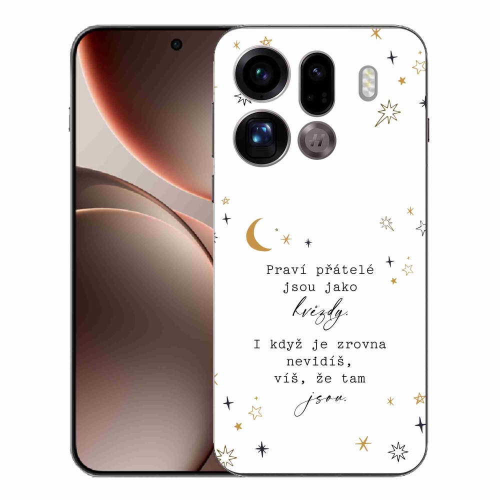 Gél borítás mmCase az Oppo Find X9 Pro készülékhez - Idézet 6 fehér háttér