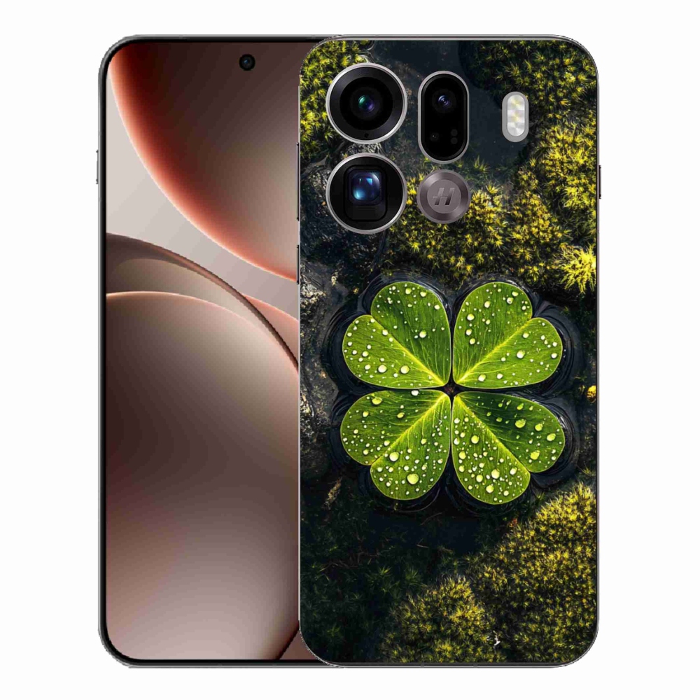 Gél borítás mmCase az Oppo Find X9 Pro számára - négylevelű lóhere