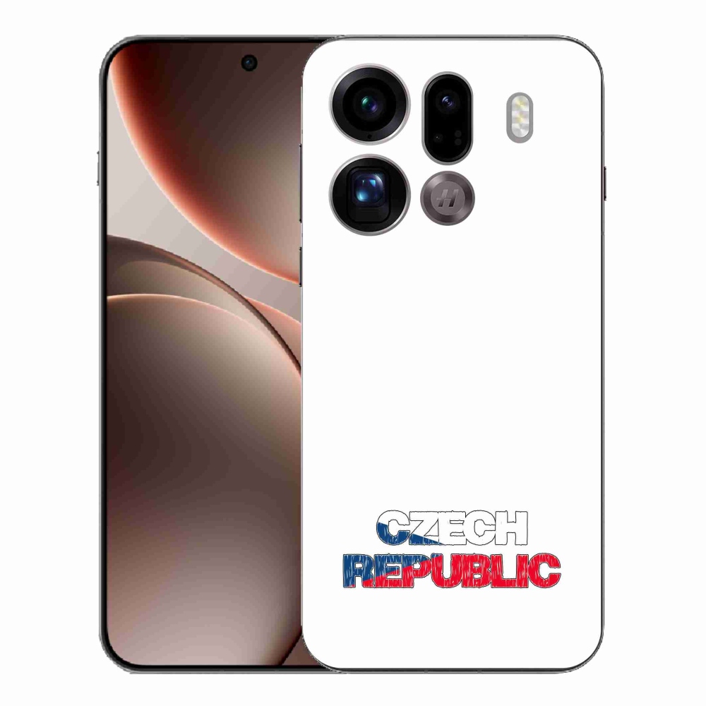Gél borítás mmCase az Oppo Find X9 Pro készülékhez - Csehország fehér háttér