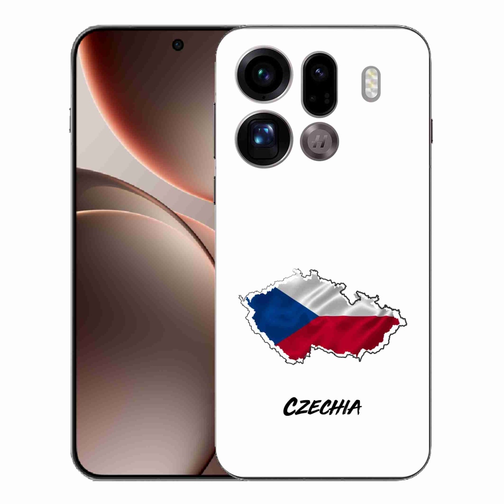 Gél borítás mmCase az Oppo Find X9 Pro készülékhez - Csehország fehér háttér