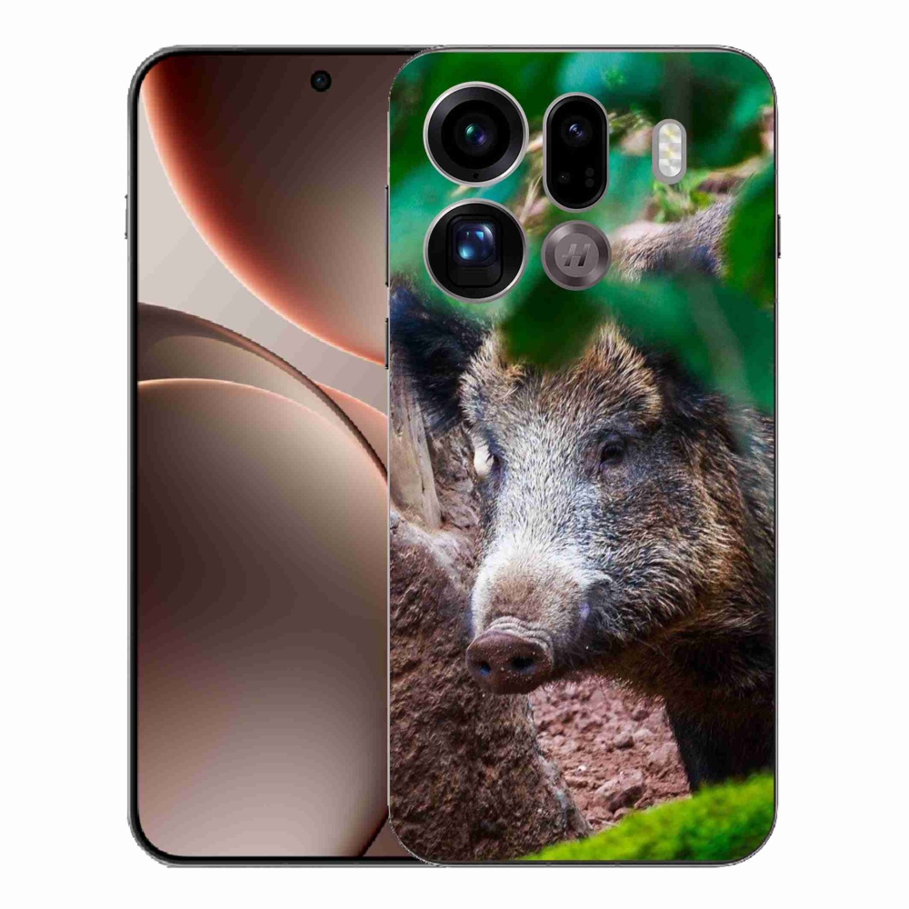 Gél borítás mmCase az Oppo Find X9 Pro számára - vaddisznó