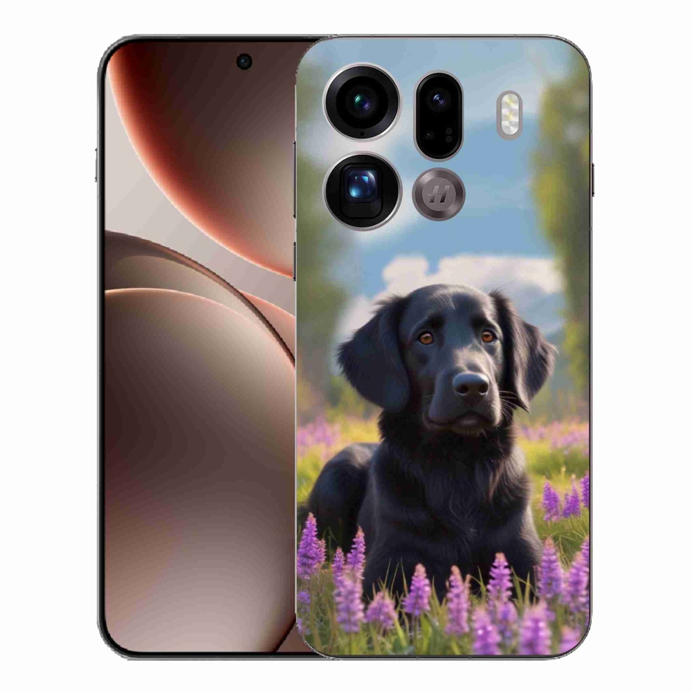 Gél borítás mmCase az Oppo Find X9 Pro készülékhez - elegáns fekete retriever