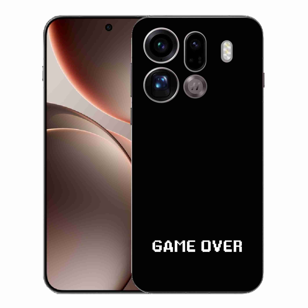 Gél borítás mmCase az Oppo Find X9 Pro készülékhez - játék fekete háttéren