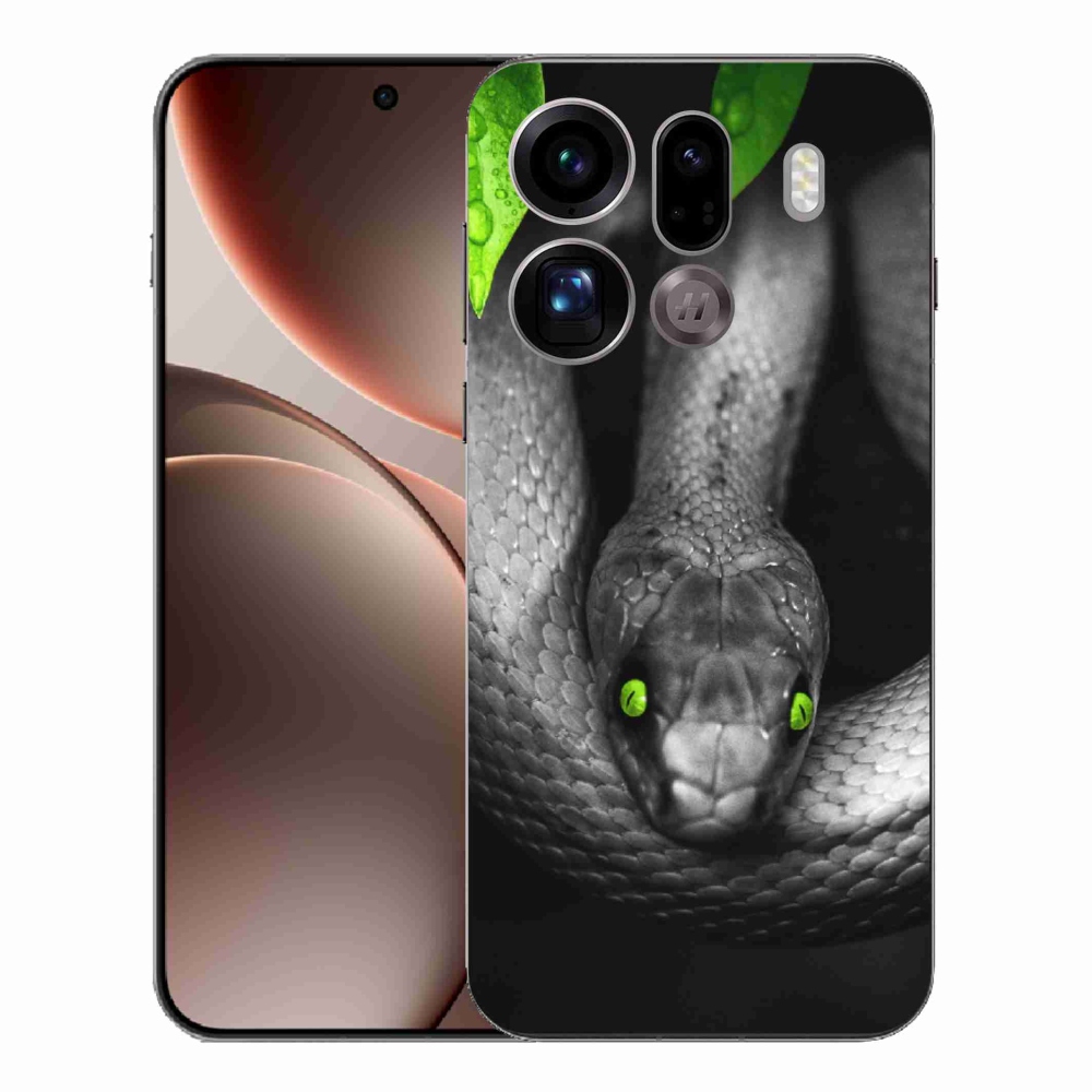 Gél borítás mmCase az Oppo Find X9 Pro számára - kígyó