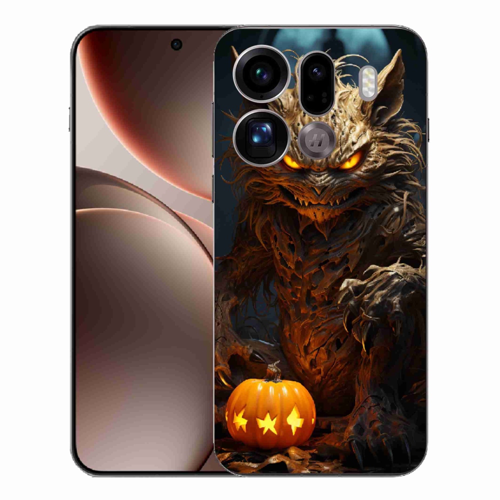 Gél borítás mmCase az Oppo Find X9 Pro készülékhez - Halloween szörnyeteg