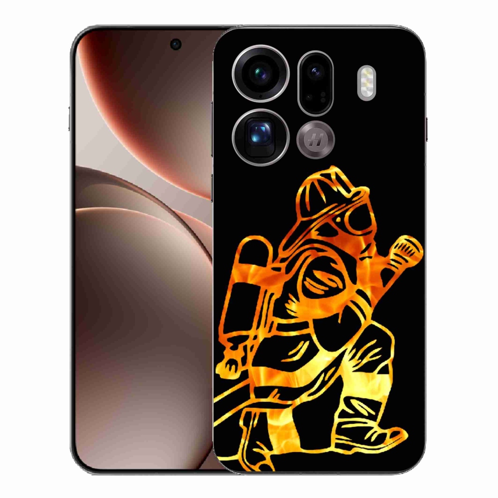 Gél borítás mmCase az Oppo Find X9 Pro számára - Firefighter 1