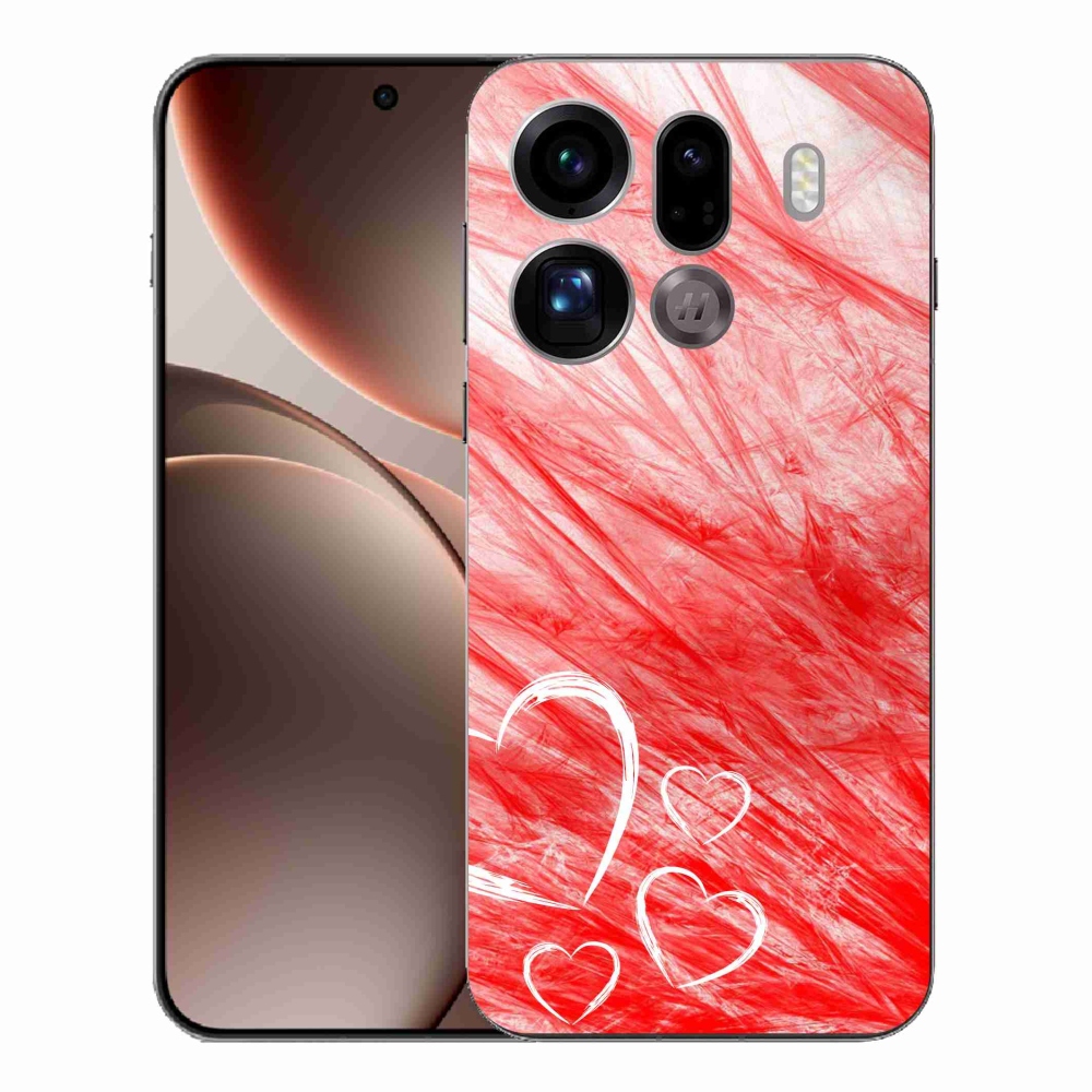 Gél borítás mmCase az Oppo Find X9 Pro számára - szív
