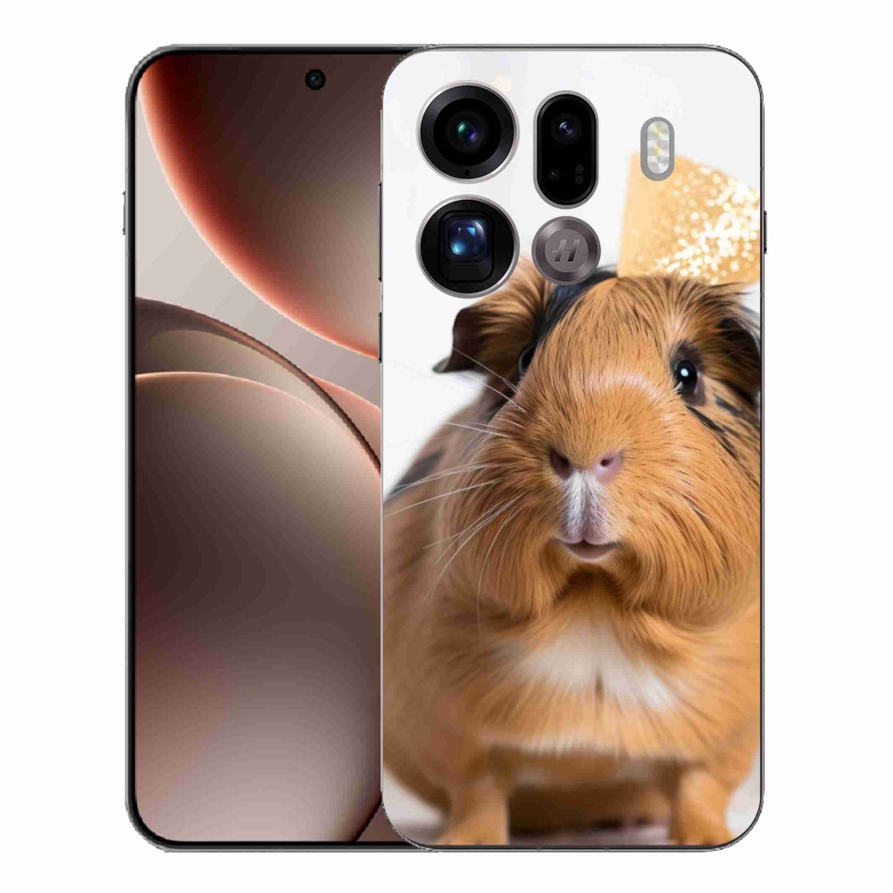 Gél borítás mmCase az Oppo Find X9 Pro készülékhez - barna tengerimalac