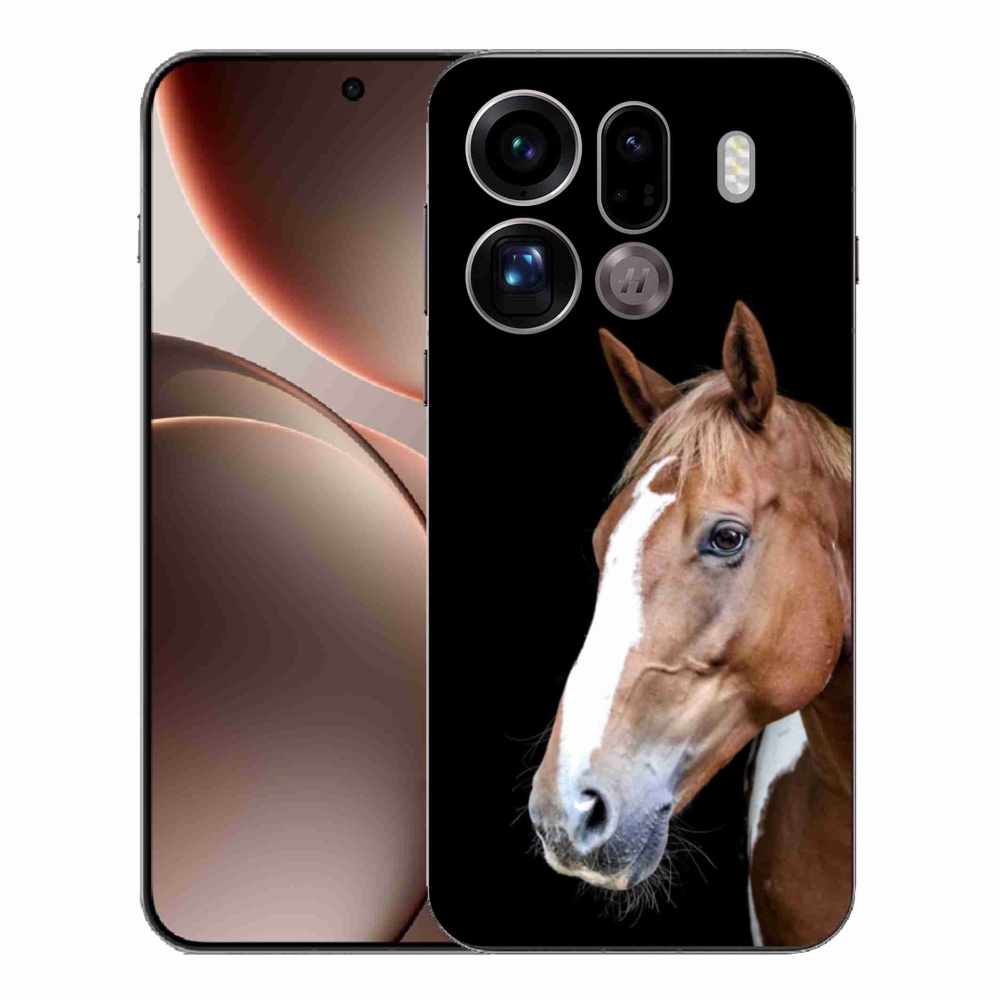 Zselés borítás mmCase Oppo Find X9 Pro - barna ló 3