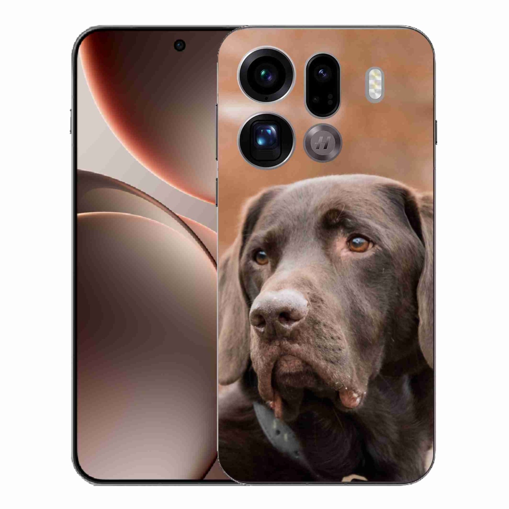 Gél borítás mmCase az Oppo Find X9 Pro készülékhez - barna labrador