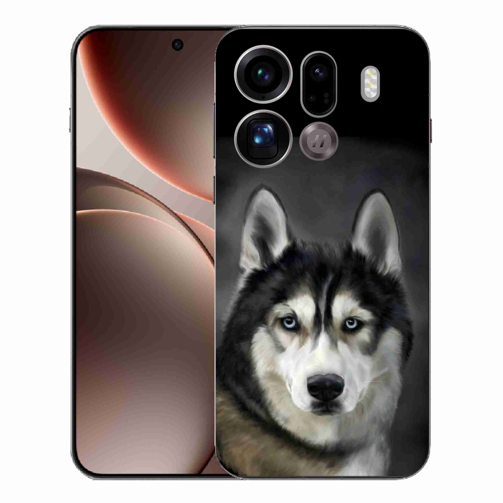 Gél borítás mmCase az Oppo Find X9 Pro számára - husky